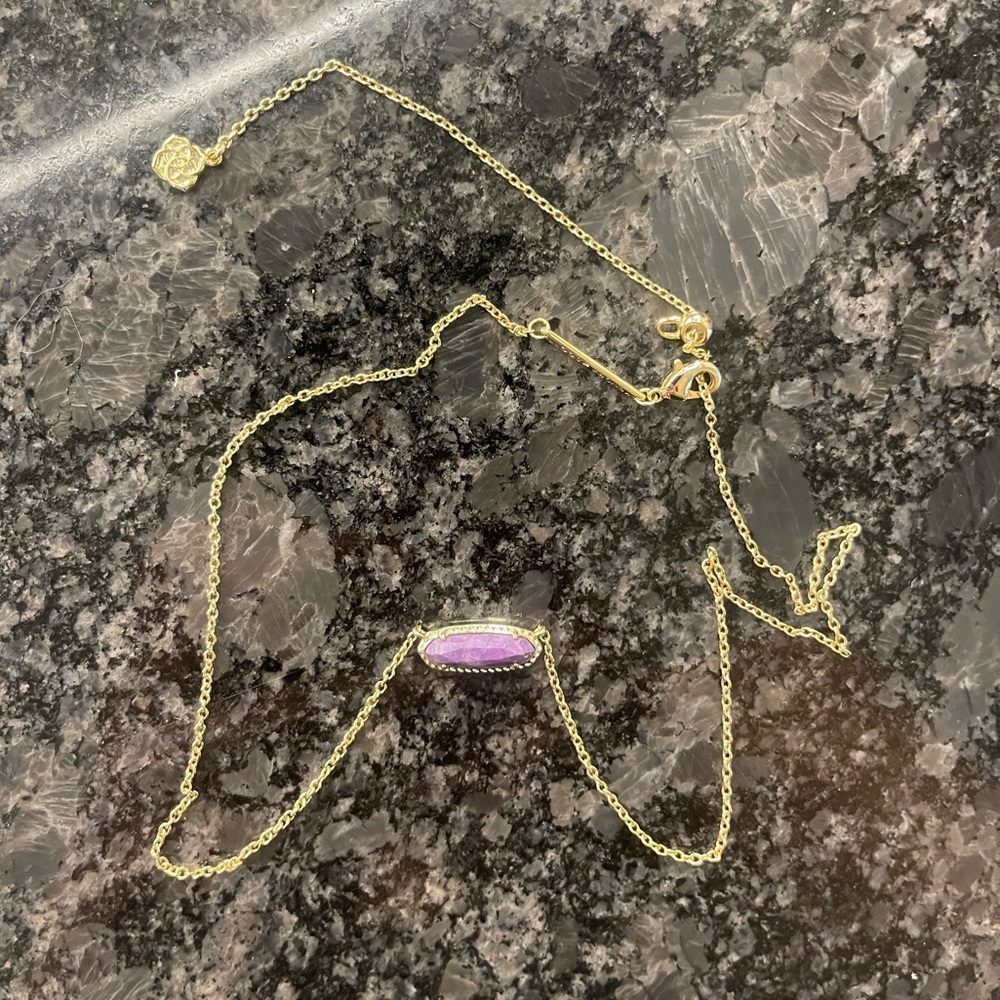 Purple Kendra Scott Necklace